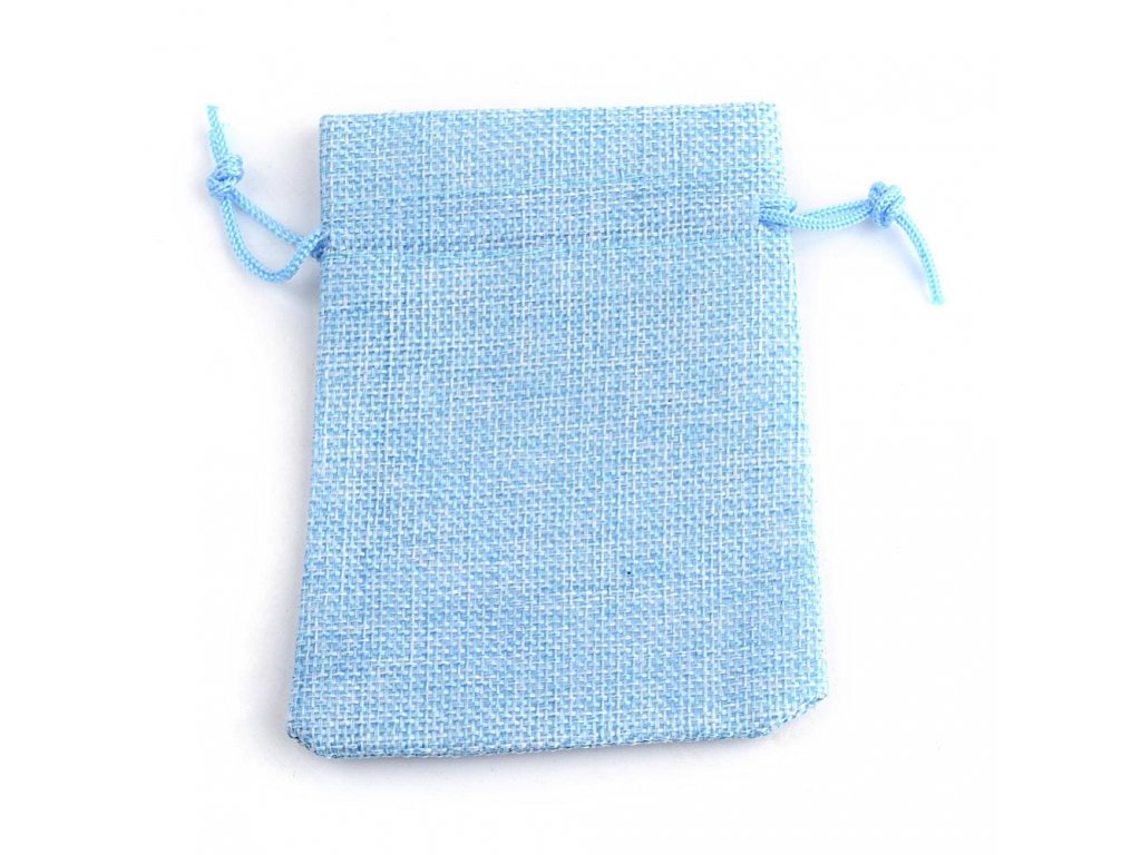 Sáček z polyesteru 9x7cm světle modrý