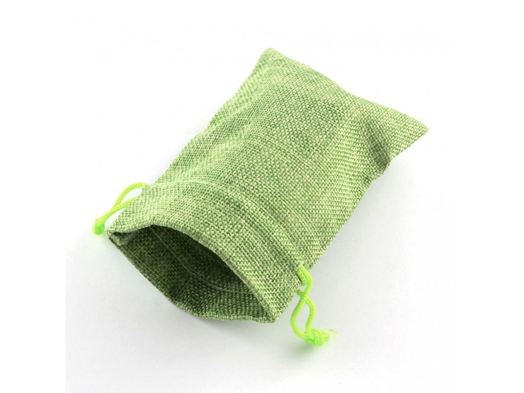 Sáček z polyesteru 9x7cm světle zelený