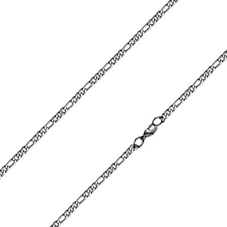 Řetízek z chirurgické oceli Figaro, tl. 4 mm