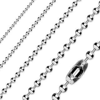 Řetízek z chirurgické oceli kuličkový tl. 2 mm