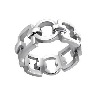 Pánský prsten z chirurgické oceli CHAIN