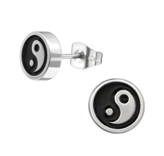 Náušnice Yin Yang puzetové