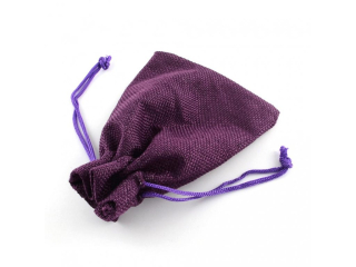 Sáček z polyesteru 9x7cm fialový